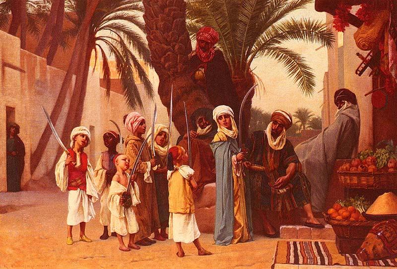 Gustave Boulanger A Tale of 1001 Nights France oil painting art